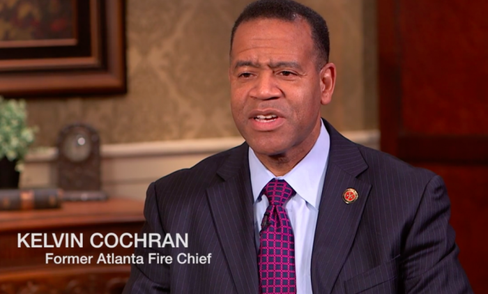 Ousted Atlanta Fire Chief Kelvin Cochran is interviewed about his religious discrimination lawsuit against the City in this video posted on February 16, 2015.