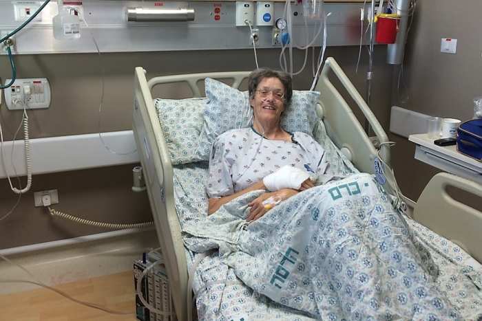 Marike Veldman at Hadassah Medical Center in Ein Kerem in Jerusalem. image