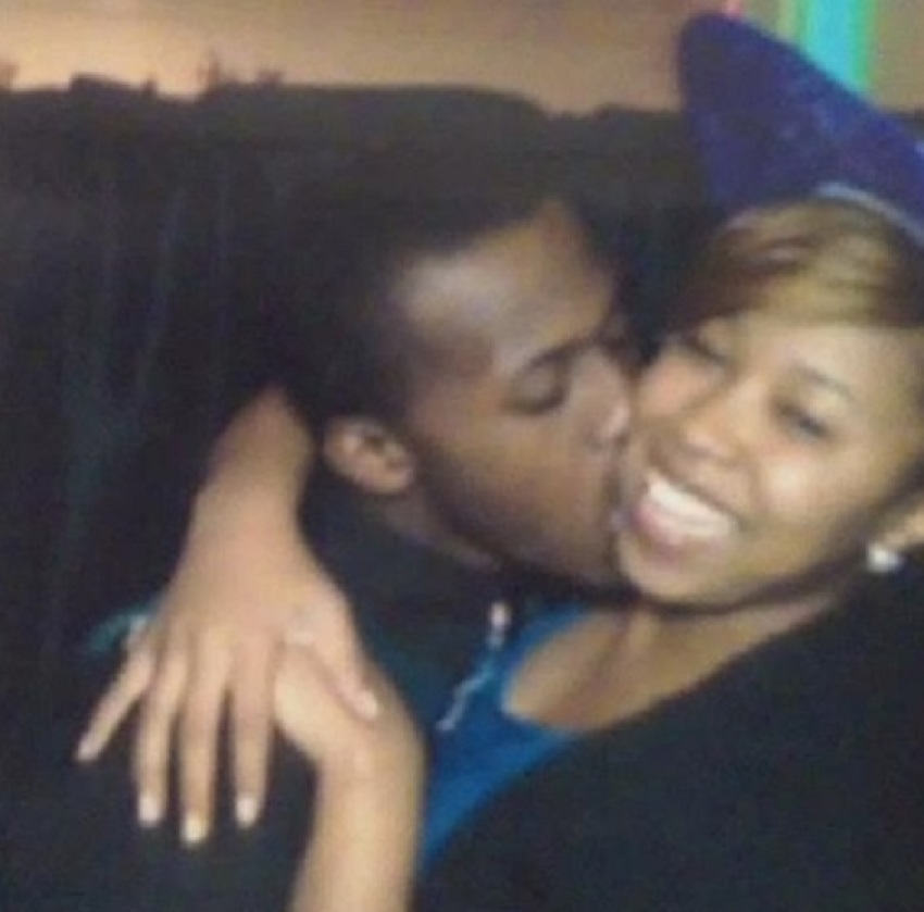 Tykia Smith (R) and her late husband Deante Smith (L).
