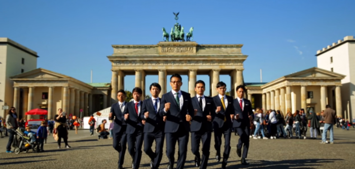 Japanese dance group World Order performing in their music video 'The Next Phase.'