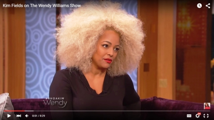 A screengrab from an episode from 'The Wendy Williams Show' featuring Kim Fields.