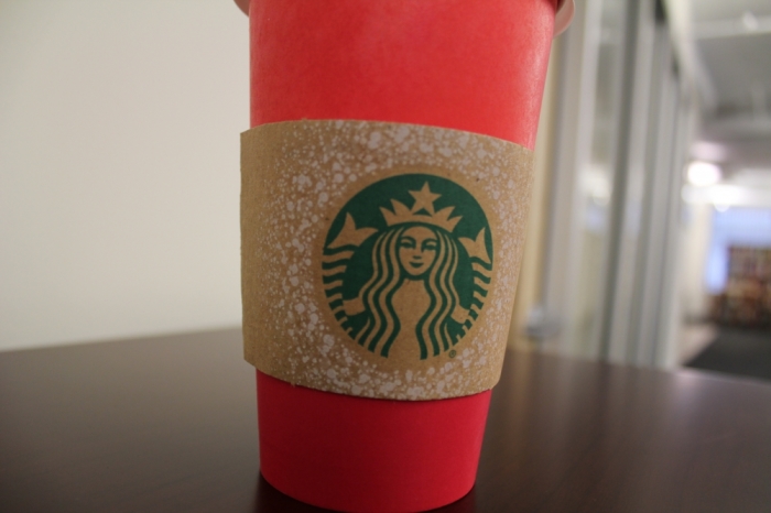 Starbucks red cup, November 10, 2015, Washington, D.C.