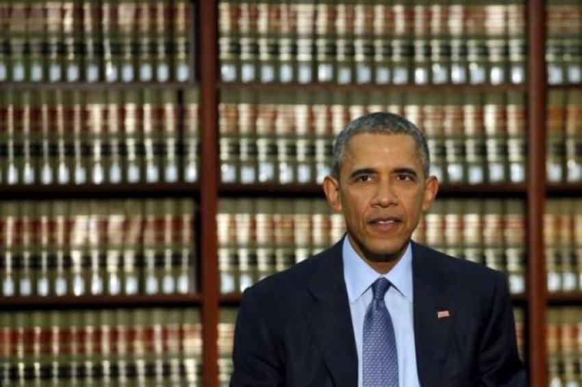 U.S. President Barack Obama in Newark, New Jersey, November 2, 2015.