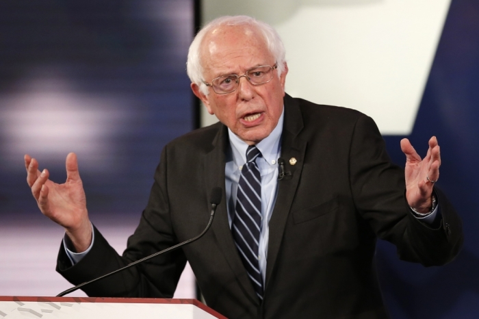 Democratic U.S. presidential candidate Senator Bernie Sanders speaks during the second official 2016 U.S. Democratic presidential candidates debate in Des Moines, Iowa, November 14, 2015.