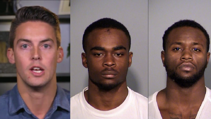 (From L-R) Pastor Davey Blackburn and the men who allegedly murdered his wife Larry Taylor, 18 and Jalen Watson, 21.