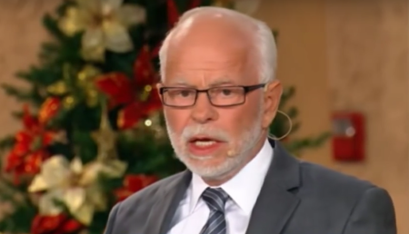 Televangelist Jim Bakker on an episode of "The Jim Bakker Show" that aired in November of 2015.