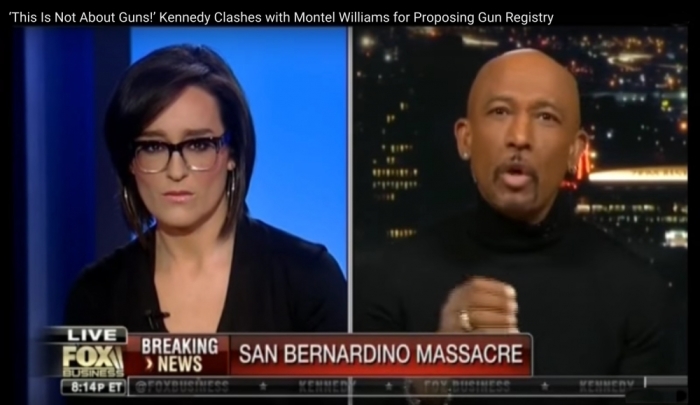 Montel William in argument with Fox Business News' Kennedy on gun control