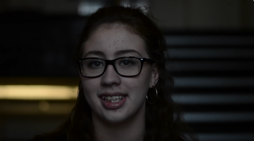 Chicago arts student films reactions of people being called beautiful.