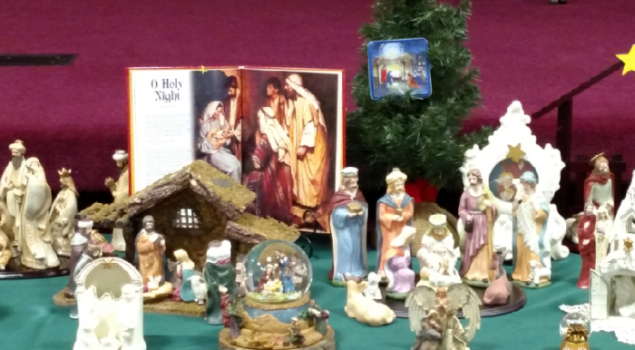 Pines Christian Church of Mt. Gilead, Ohio gathers up over 2,300 nativity scenes.