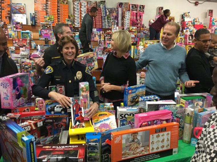 Toys for Joy, an annual Christmas event hosted by The Rock Church, benefits underserved San Diego-area families, San Diego, California, December 12, 2015.