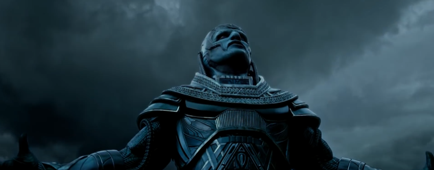 The Marvel comics villain Apocalypse, as seen in a trailer for the movie "X-Men: Apocalypse."