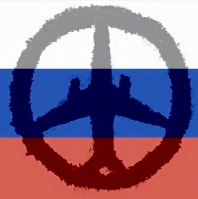 'Peace for Russia' image after the Islamic State downed Metrojet Flight 9268.