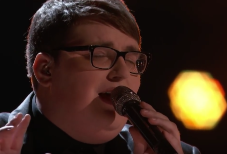 Jordan Smith, season 9 winner of "The Voice," sings "Mary, Did You Know?"