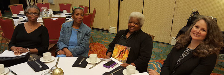 Attendees gather at the Conference of National Black Churches' 'The Healing of our Nation: Race and Reconciliation' event in Charleston, South Carolina from December 15-17, 2015.
