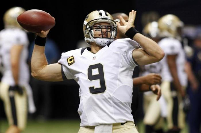 Brees plays quarterback for the New Orleans Saints.