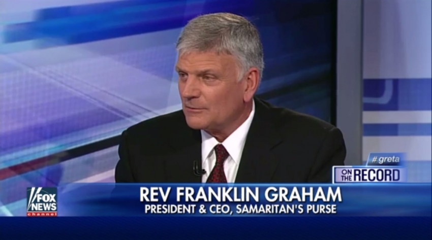Rev. Franklin Graham speaking on Fox News' 