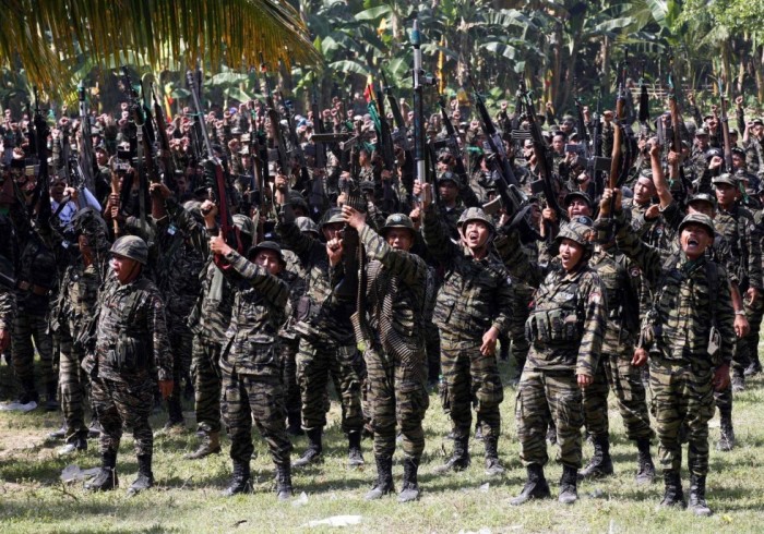Moro Islamic Liberation Front rebels in the Philippines in this undated photo.