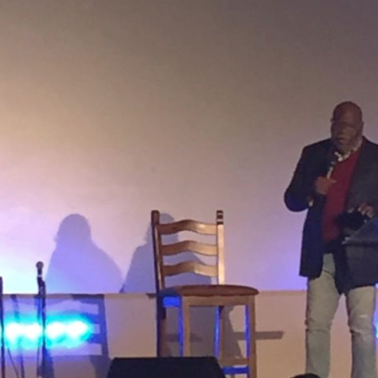 Bishop T.D. Jakes preaches at the One Church in Los Angeles, California, on December 27, 2015.