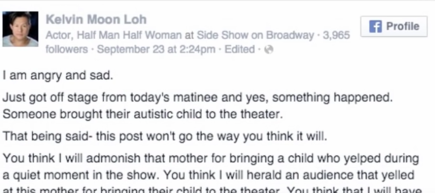 A Facebook post by Kelvin Moon Loh.