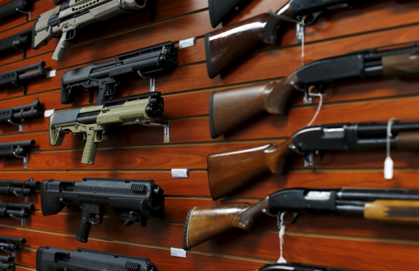 Credit : Shotguns are shown for sale at the AO Sword gun store in El Cajon, California, January 5, 2016. President Barack Obama said on Monday his new executive actions to tighten gun rules were "well within" his legal authority and consistent with the U.S. right