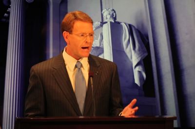 Family Research Council president Tony Perkins gives the 2016 State of the Family Address at FRC's office in Washington D.C. on Jan. 11, 2016.