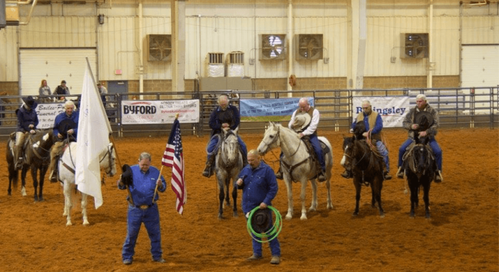 A photo from the Chisholm Trail Cowboy Church of Duncan, Oklahoma's annual 'Open Team Roping' event.