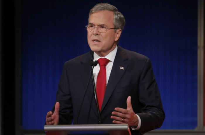 Republican presidential candidate and former Governor Jeb Bush speaks at the Fox Business Network Republican presidential candidates debate in North Charleston, South Carolina, January 14, 2016.