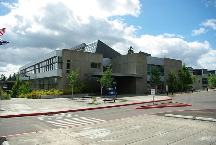 The Technology Classroom Building on the Portland Community College campus in Sylvania, Oregon