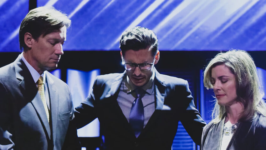 Film still for "Caged No More," starring Kevin Sorbo, Emmy-Award winner Loretta Devine, Alan Powell, and Cassidy Gifford, 2016.