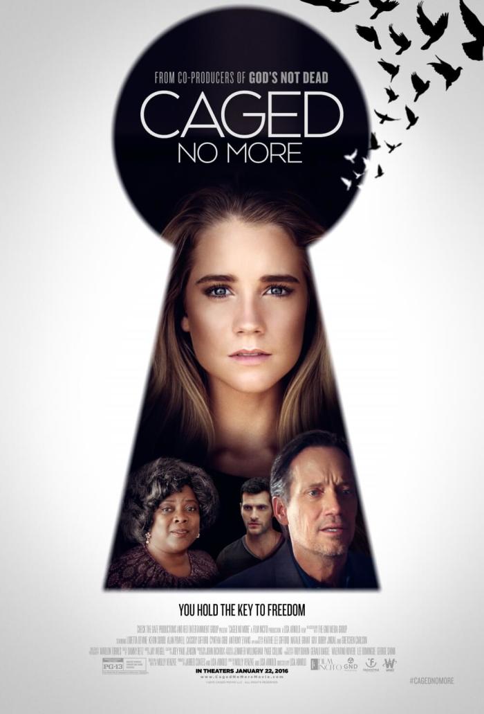 Poster art for 'Caged No More,' a film to bring awareness to human trafficking.