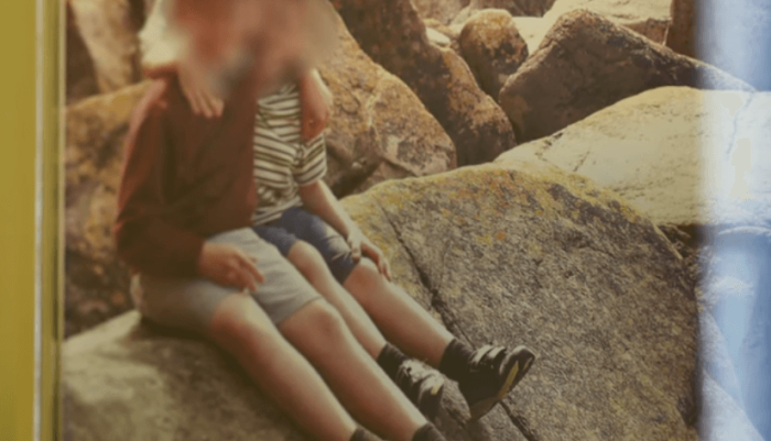 A blurred photo of the adopted brothers removed from the home of the Christian couple in the UK.