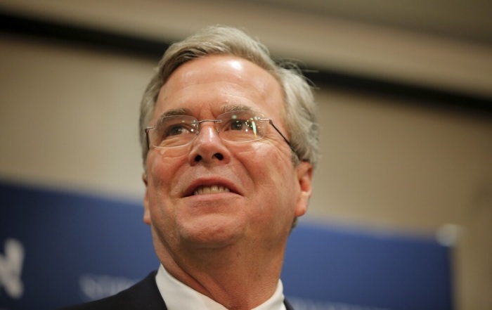 Republican presidential candidate Jeb Bush speaks after being endorsed by Senator Lindsey Graham in North Charleston, South Carolina January 15, 2016.