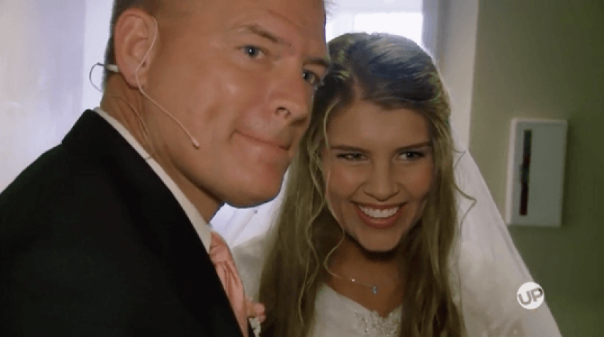 "Bringing up Bates" episode 304, The last few moments before Michaella walks down the isle, 2016.