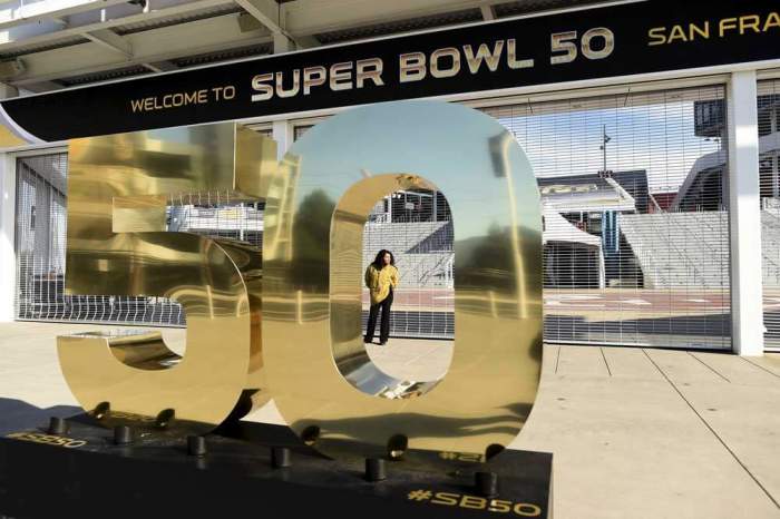 A security guard stands watch outside Levi's Stadium in Santa Clara, California January 27, 2016. The venue will host the Carolina Panthers and Denver Broncos in Super Bowl 50 on February 7. Picture taken January 27, 2016.