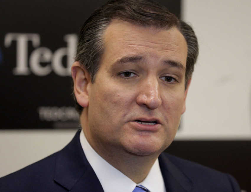 Republican presidential candidate Senator Ted Cruz (R-TX) speaks after services at the Community Bible Church in Beaufort, South Carolina, February 14, 2016.