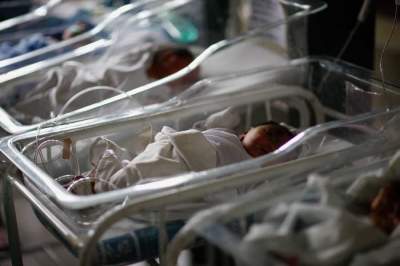 Credit : Newborn babies sleep in cribs inside a hospital in Tacloban City, in central Philippines November 13, 2013, five days after Typhoon Haiyan devastated the area. Many of the 80 babies born in the hospital since the typhoon came prematurely, their mothers sh