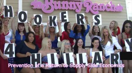 Moonlite Bunny Ranch brother workers in Carson City, Nevada officially endorsing Hillary Clinton for President of the United States of America, in video posted April 2015.