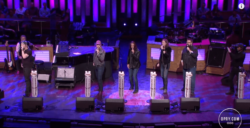 A cappella group Home Free performs "Ring of Fire" at the Grand Old Opry.