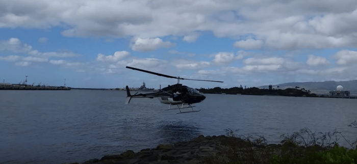 A helicopter crash occurs at Pear Harbor in Hawaii in February of 2016.