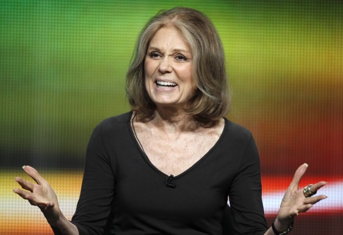 Women's rights activist Gloria Steinem speaks during a session about a documentary on her life 'Gloria In Her Own Words' during the HBO session at the 2011 Summer Television Critics Association Cable Press Tour in Beverly Hills, California, July 28, 2011.