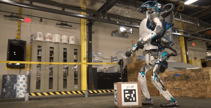 A robot named Atlas, made by Boston Dynamics.