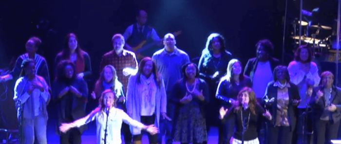Bart Tricia teamed up with TLCC Worship sing a medley of songs during communion service.