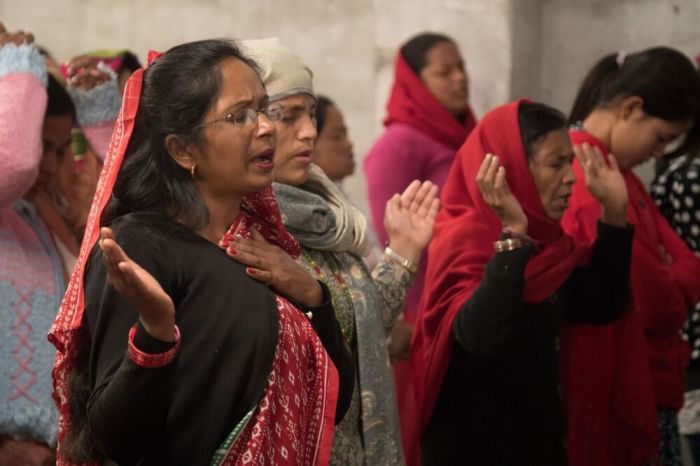 Christians in Nepal.