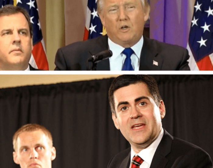 Chris Christi and Donald Trump (top), compared with David Platt and Russell Moore (bottom).