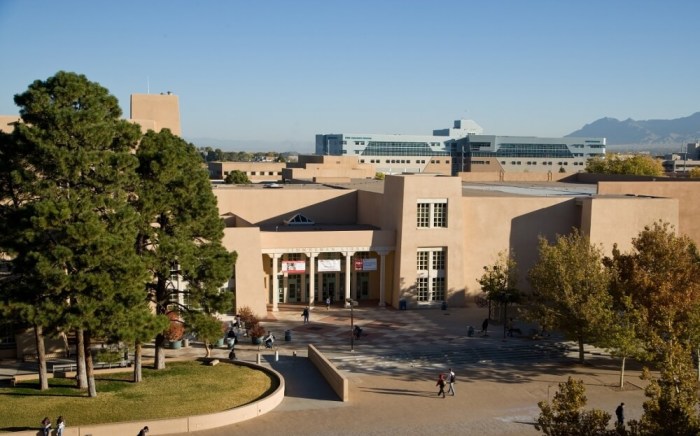 The Zimmerman Library at the University of New Mexico.