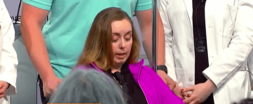 "Lindsey," the first U.S. woman to successfully receive a uterine transplant.