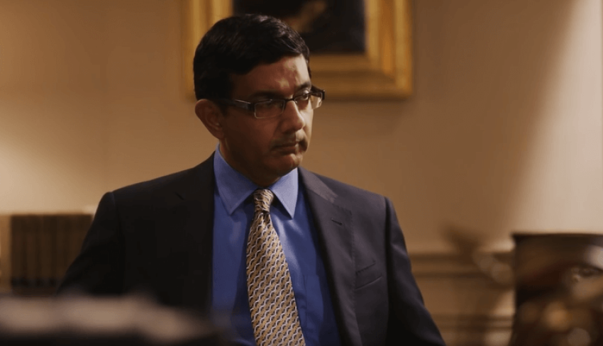Conservative author and filmmaker Dinesh D'Souza in a scene from the film