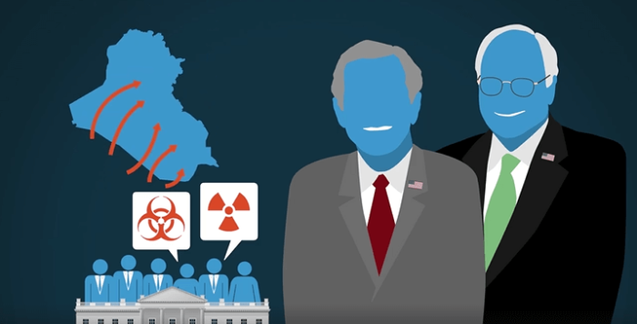 A video posted to Facebook by PragerU arguing that President George W. Bush did not lie about Weapons of Mass Destruction in Iraq.