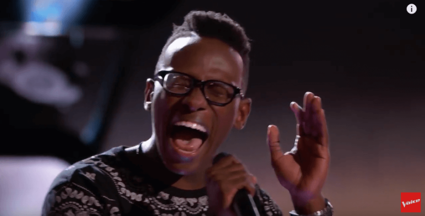The Voice contestant Brian Nhira singing "Happy" by Pharrell Williams.