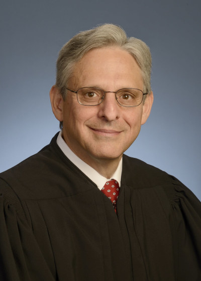 Chief Judge Merrick B. Garland of the United States Court of Appeals for the D.C. Circuit is seen in an undated handout picture.